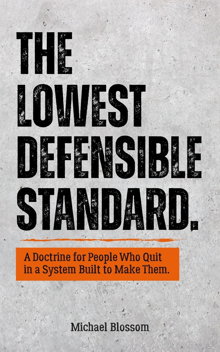 The Lowest Defensible Standard book cover